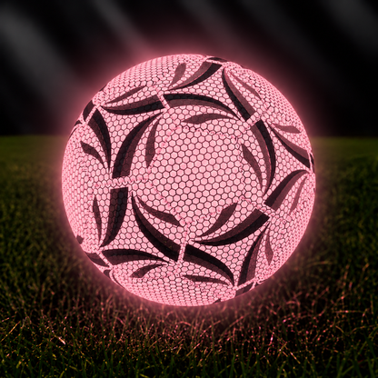 GloKick pink glow in the dark football